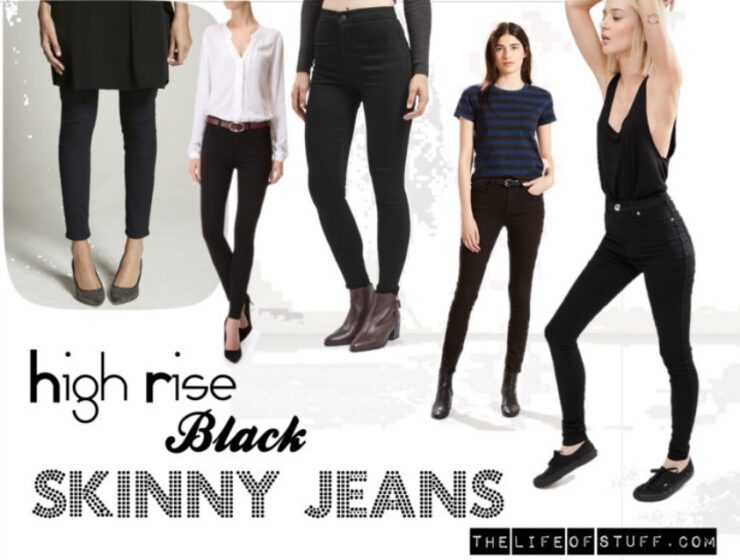 Fashion Fix - The Skinny on High Rise Black Skinny Jeans