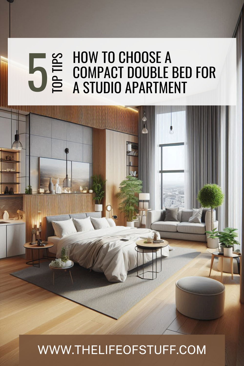 How To Choose a Compact Double Bed for a Studio Apartment - The Life of Stuff