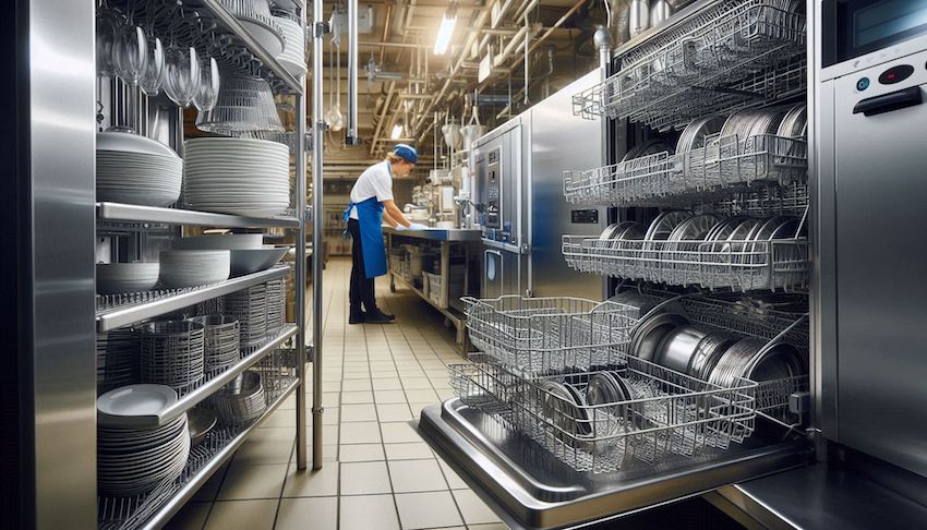 Ways Dishwasher Racks Boost Success in Catering Kitchens - reduce labour costs